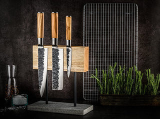 STYLE DE VIE Pjaustymas ir smulkinimas Virtuvinių peilių rinkinys STYLE DE VIE Olive Forged