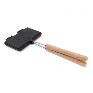 PETROMAX cast iron waffle pan, short handle, 3 x 19,4 x 49 cm